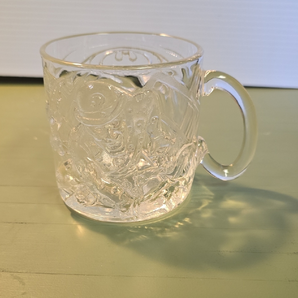 McDonald's Clear Textured Glass Mug